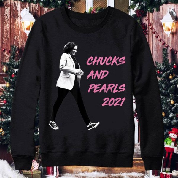 Kamala Harris Chucks and Pearls 2021 shirt