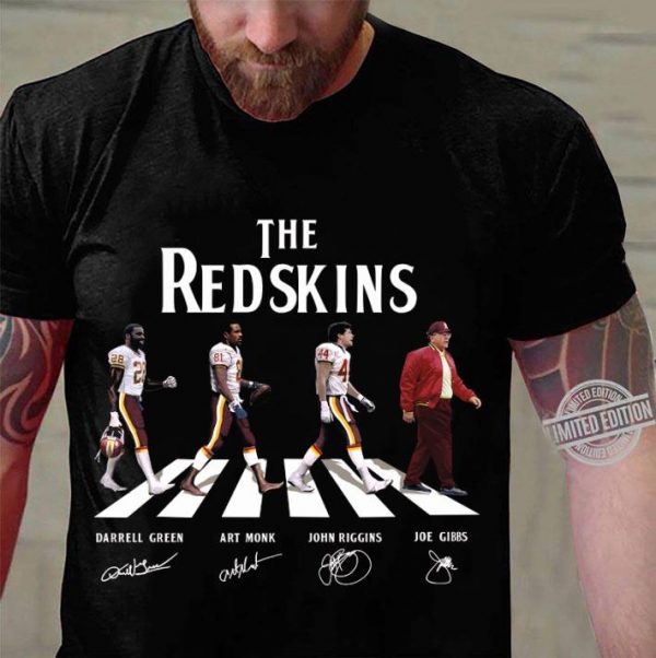 Best The Redskins Abbey Road Signatures Darrell Green Art Monk shirt