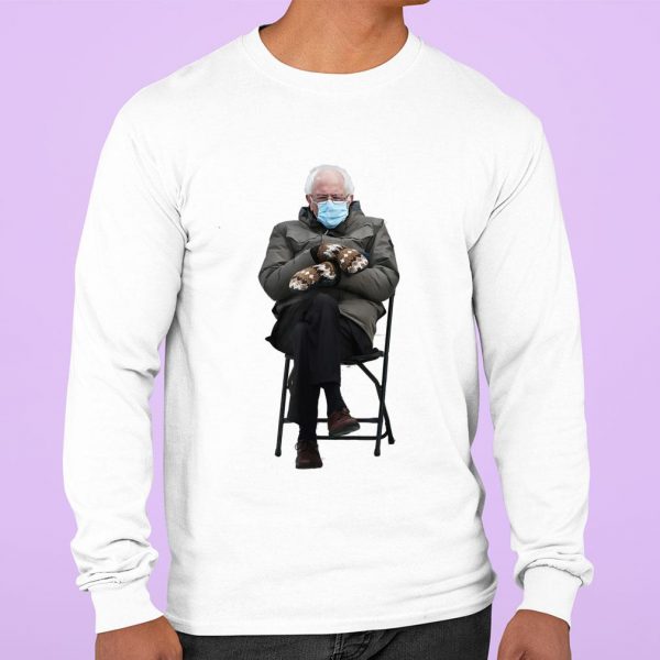 Hot Bernie Sanders Mittens Sitting Inauguration Funny Meme shirt