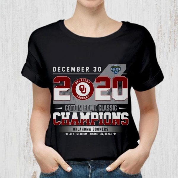 Hot December 30 2020 Cotton Bowl Classic Champions Oklahoma Sooners shirt
