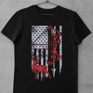 Premium Bow Hunting Deer Flag American Hunters shirt