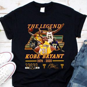 Vintage LA Lakers The Legend Kobe Bryant 1978-2020 Signature shirt