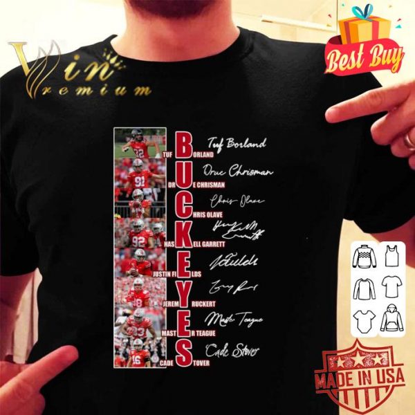 Official Ohio State Buckeyes Football Signatures Tuf Borland shirt