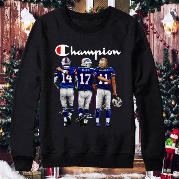 Original Buffalo Bills Champion Diggs Allen Cole Beasley Signatures shirt