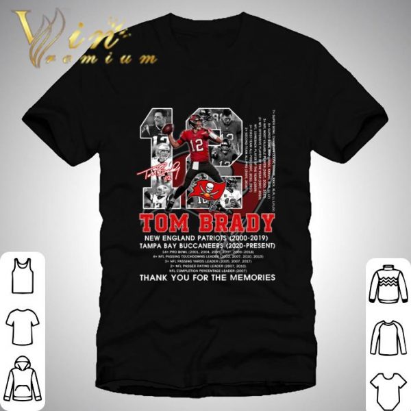 No. 12 Tom Brady New England Patriots 2000-2019 Tampa Bay Buccaneers 2020-Present Champions Super Bowl shirt