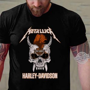 Hot Skull Metallica Motor Harley-Davidson Cycles Shirt 2
