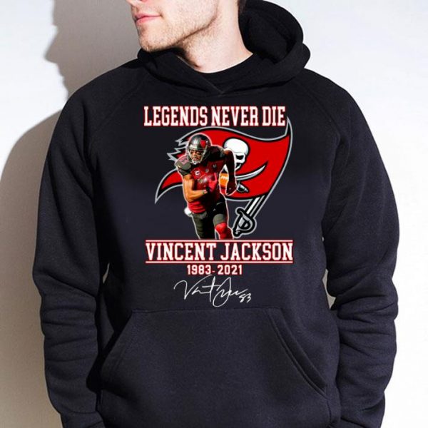 Best Vicent Jackson Tampa Bay Buccaneers Legends Never Die 1983-2021 Signature Shirt