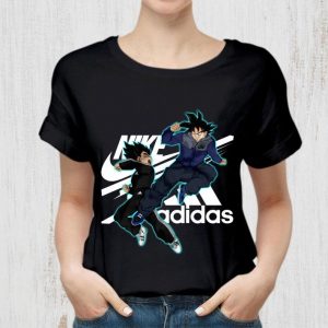 Funny Nike and adidas Son Goku and Vegeta Dragon Ball Super shirt