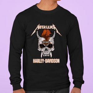 Hot Skull Metallica Motor Harley-Davidson Cycles Shirt 5
