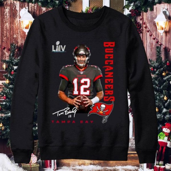 Hot 12 Tom Brady Tampa Bay Buccaneers Super Bowl LV 2021 Shirt