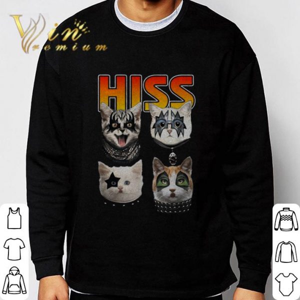 Hiss Meow Cats Rock Band Member Kiss Shirt