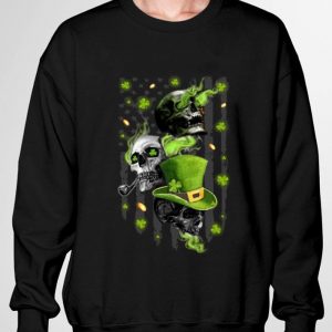 Awesome Skulls St. Patrick's Day American Flag Shirt 2