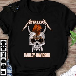 Hot Skull Metallica Motor Harley-Davidson Cycles Shirt