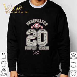 Georgia Bulldogs vs Alabama Crimson Tide Undefeated 2020 Perfect Season Signatures Shirt 2