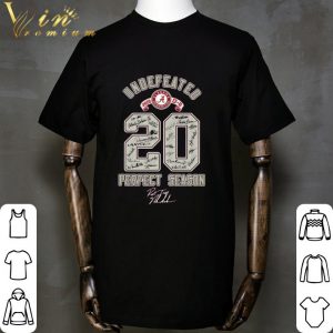 Georgia Bulldogs vs Alabama Crimson Tide Undefeated 2020 Perfect Season Signatures Shirt 1