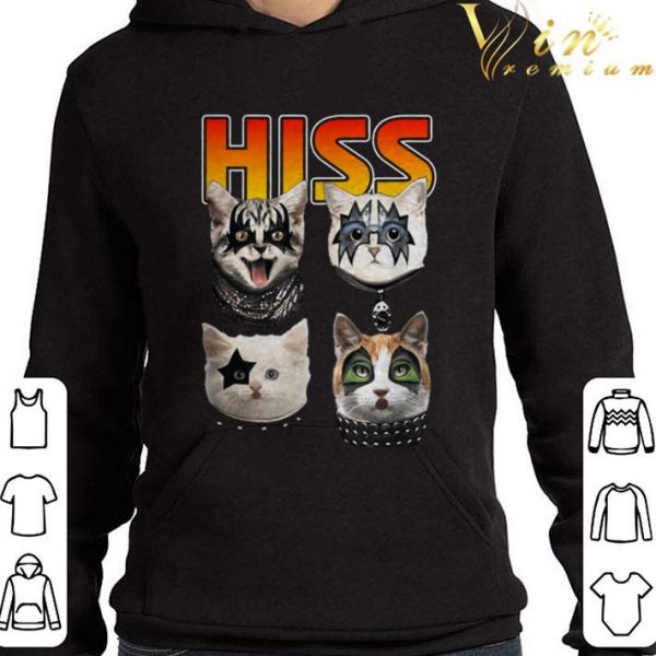 Hiss Meow Cats Rock Band Member Kiss Shirt