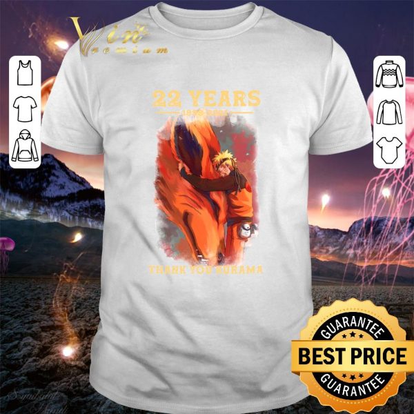 Funny Naruto 22 years 1998-2021 Thank You Kurama Anime shirt