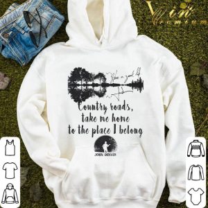 John Denver Signature Country Roads Take Me Home To The Place I Belong Shirt 3