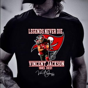 Best Vicent Jackson Tampa Bay Buccaneers Legends Never Die 1983-2021 Signature Shirt