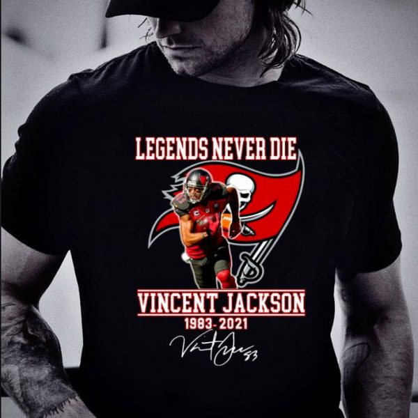 Best Vicent Jackson Tampa Bay Buccaneers Legends Never Die 1983-2021 Signature Shirt