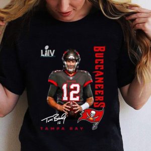 Hot 12 Tom Brady Tampa Bay Buccaneers Super Bowl LV 2021 Shirt 1