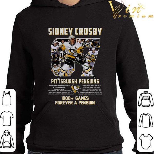 87 Sidney Crosby Pittsburgh Penguins 1000 Games Forever A Penguins Shirt