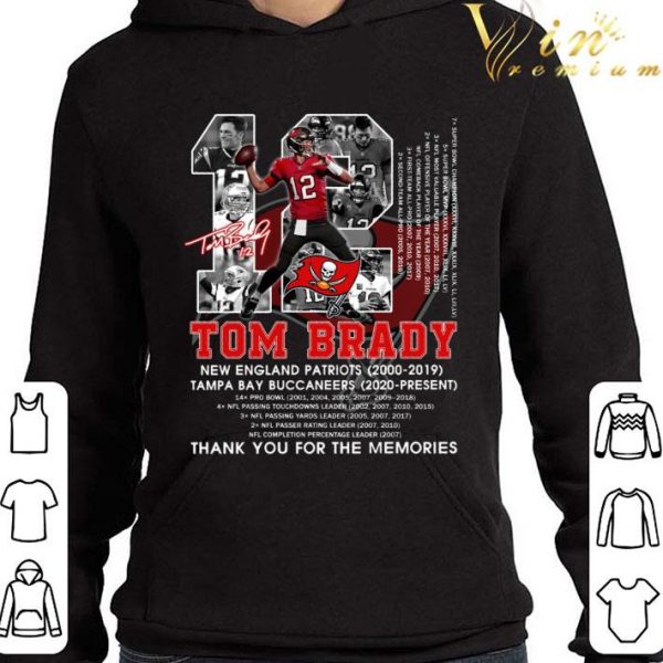No. 12 Tom Brady New England Patriots 2000-2019 Tampa Bay Buccaneers 2020-Present Champions Super Bowl shirt