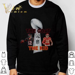 The Goat vs The Kid Super Bowl 2021 Tom Brady TB Bucs vs KC Chiefs Patrick Mahomes Shirt 2