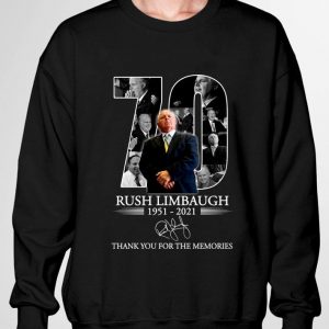 Funny 70 Years Of Rush Limbaugh RIP 1951-2021 Thank You For The Memories Shirt 2