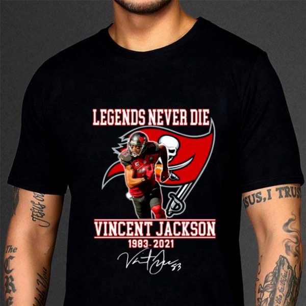 Best Vicent Jackson Tampa Bay Buccaneers Legends Never Die 1983-2021 Signature Shirt