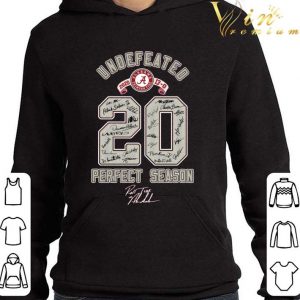 Georgia Bulldogs vs Alabama Crimson Tide Undefeated 2020 Perfect Season Signatures Shirt 3