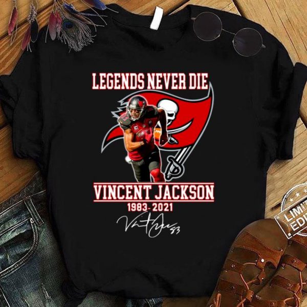 Best Vicent Jackson Tampa Bay Buccaneers Legends Never Die 1983-2021 Signature Shirt