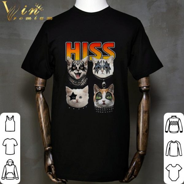 Hiss Meow Cats Rock Band Member Kiss Shirt