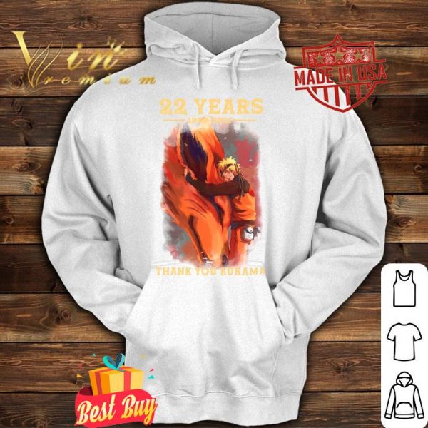 Funny Naruto 22 years 1998-2021 Thank You Kurama Anime shirt