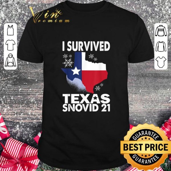 Funny I Survived Texas Snow Storm Blizzard Snovid 21 T-Shirt