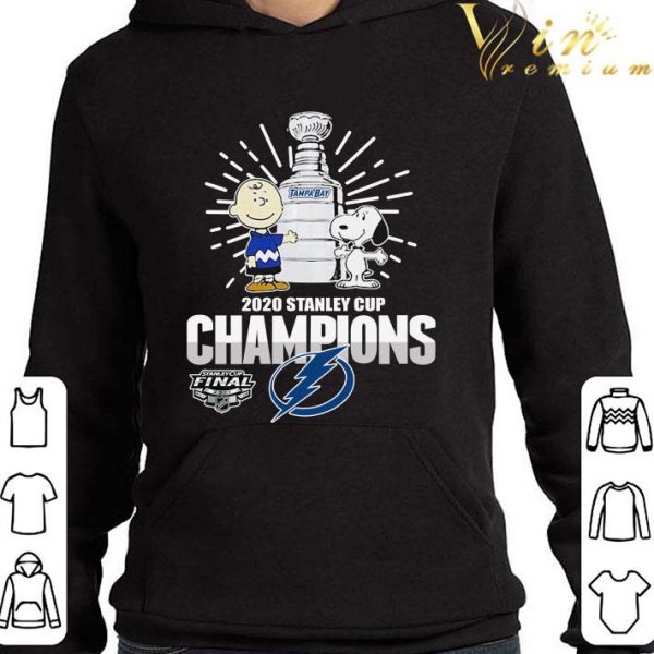 Charlie Brown And Snoopy Tampa Bay Lightning 2020 Stanley Cup Champions shirt