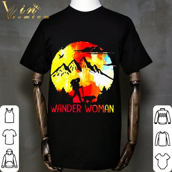 2021 Hiking Girl With Dog Wander Woman shirt