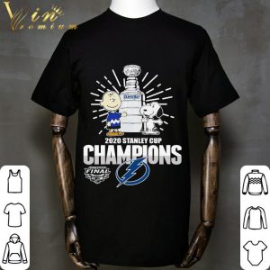 Charlie Brown And Snoopy Tampa Bay Lightning 2020 Stanley Cup Champions shirt 1