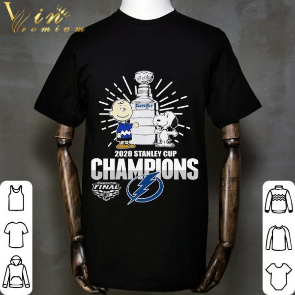 Charlie Brown And Snoopy Tampa Bay Lightning 2020 Stanley Cup Champions shirt