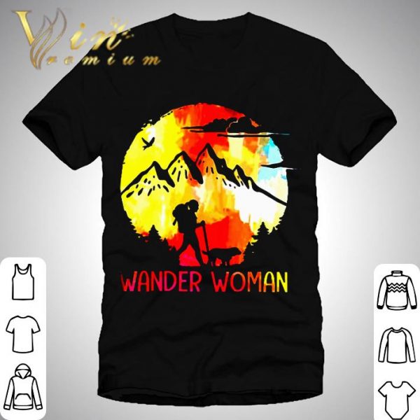 2021 Hiking Girl With Dog Wander Woman shirt