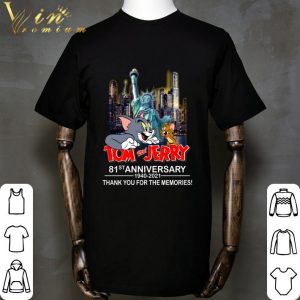 Statue Of Liberty Tom And Jerry 81st Anniversary 1940-2021 Thank You For The Memories Shirt 1