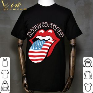 Awesome USA Tongue Rolling Stones American flag shirt 1