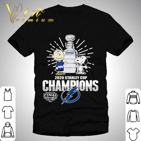 Charlie Brown And Snoopy Tampa Bay Lightning 2020 Stanley Cup Champions shirt