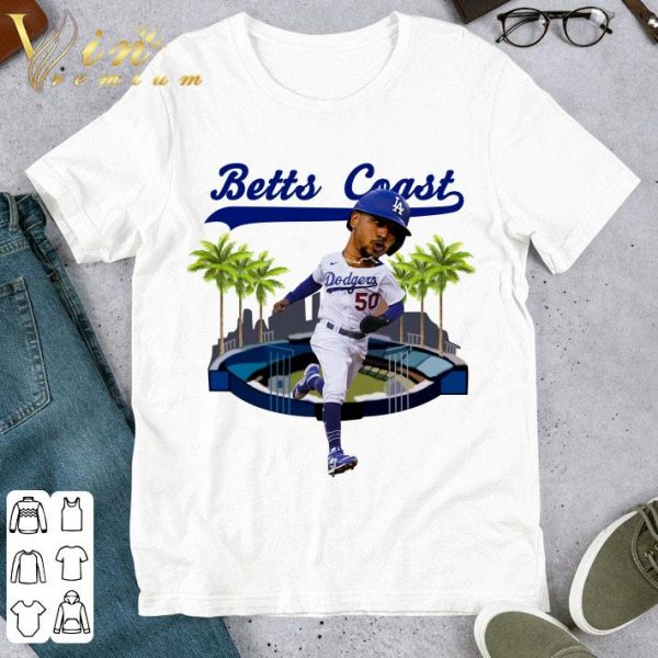 Betts Mookie Betts Coast Los Angeles Dodger White shirt