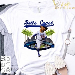 Betts Mookie Betts Coast Los Angeles Dodger White shirt 2