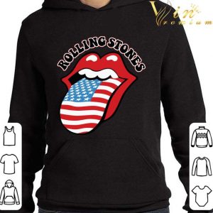 Awesome USA Tongue Rolling Stones American flag shirt 3