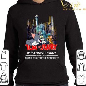 Statue Of Liberty Tom And Jerry 81st Anniversary 1940-2021 Thank You For The Memories Shirt 3