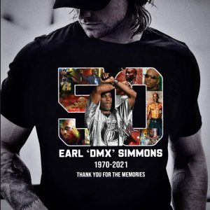 Official Earl DMX Simmons 1970-2021 Signature Thank You For The Memories shirt 1