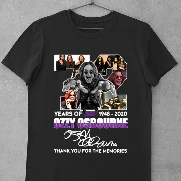 Hot 72 years of Black Sabbath 1948-2020 Ozzy Osbourne signature shirt