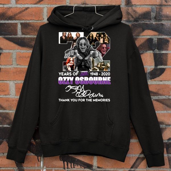 Hot 72 years of Black Sabbath 1948-2020 Ozzy Osbourne signature shirt